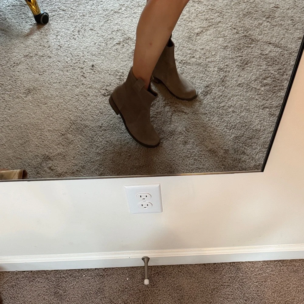 Brown Suede Ankle Boots